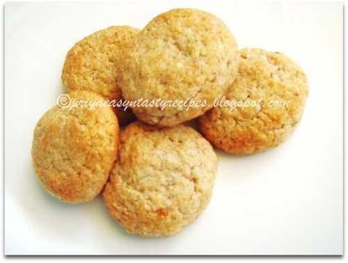 Whole Wheat Eggless Almond Cookies