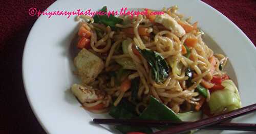 Yakisoba ( Soba Noodles With Vegetables N Tofu)