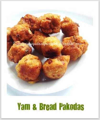 Yam & Bread Pakodas
