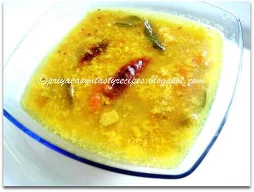Yellow Moong Dal Tadka/Cherupayar Parippu Curry