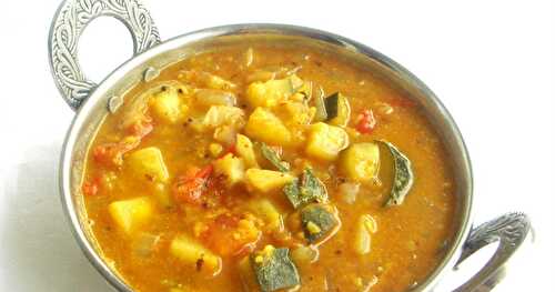 Zucchini Poricha Kootu