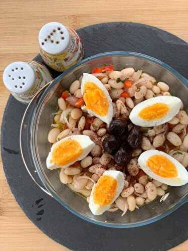Authentic Turkish Bean Salad With Eggs: Piyaz