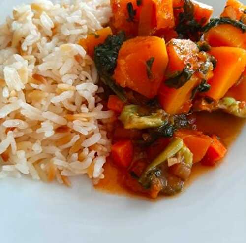 Butternut Squash Curry with Spinach