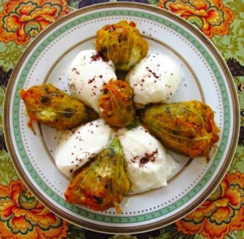 Delicate Zucchini Flowers with Rice