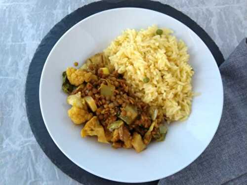 Easy Cauliflower and Lentil Curry