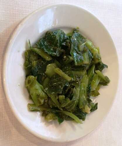 Fresh And Mild Dandelion Salad With Garlic Dressing
