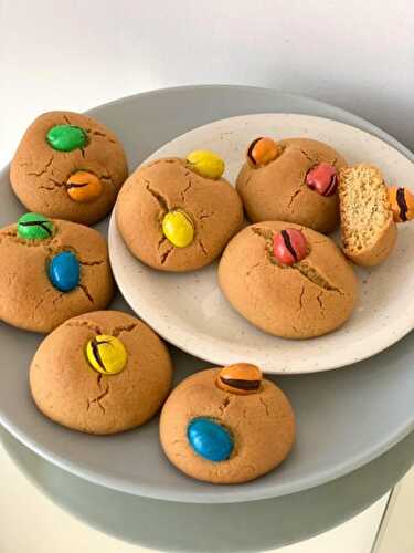Peanut M&M Cookies from Scratch