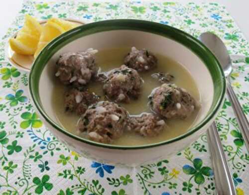 Rice Meatballs With Lemony Thickening