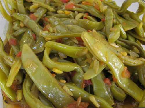 Vegan Fine Beans Braised In Olive Oil As Starter