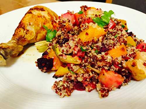 Quinoa roast veggies salad
