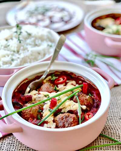 Chilli con meatballs