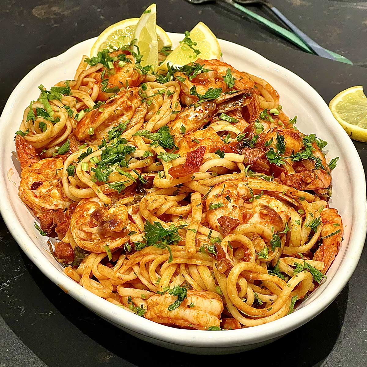 🍝 Easy Prawn and Chorizo Pasta