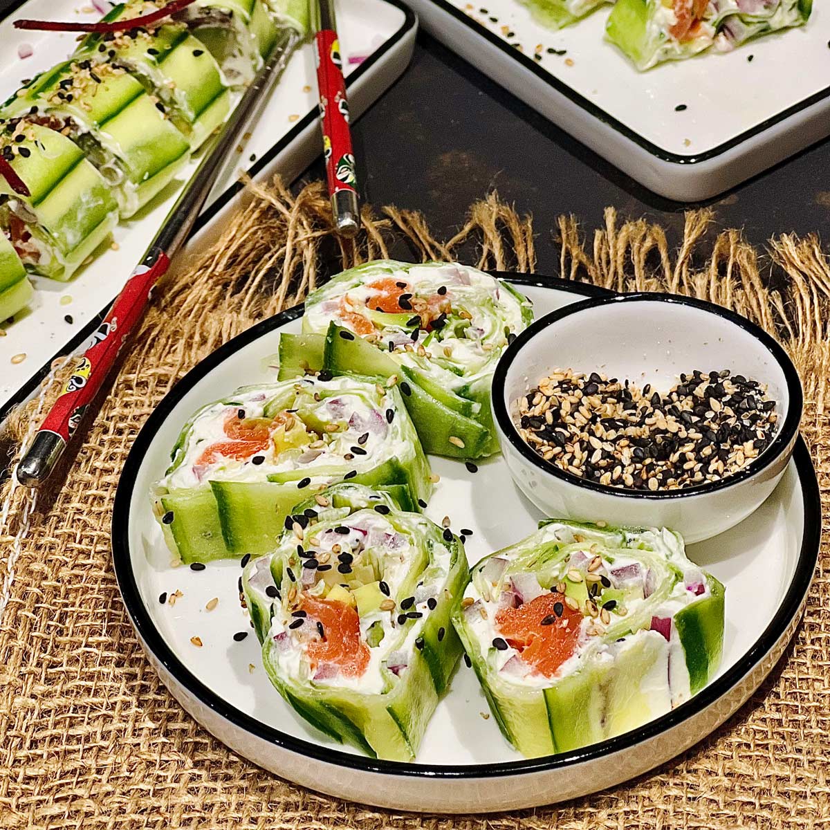 🥒 Cucumber rolls (ready in 20 minutes)