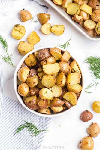 Roasted Garlic Dill Potatoes