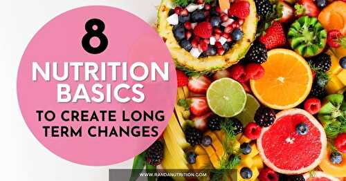 8 Nutrition Basics to Create Long Term Change | Randa Nutrition