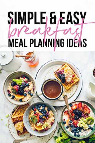 Easy Breakfast Meal Planning Ideas | Randa Nutrition