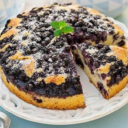 Delicious blueberry cake