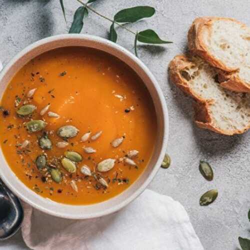 Tasty pumpkin soup