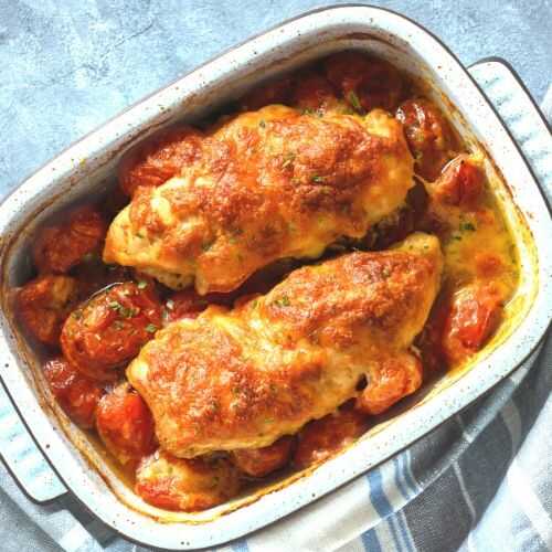 Oven-baked chicken breast