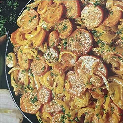 Caramelized Balsamic Onions and Glazed Carrots