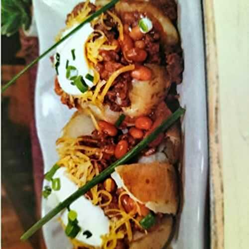 Cheesy Stuffed Baked Potatoes.