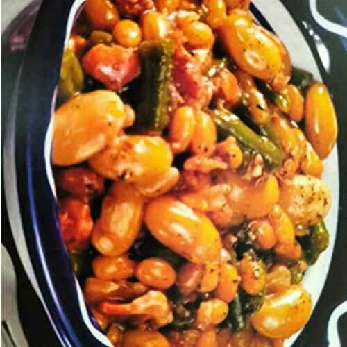 Tangy Three-Bean Salad with a Piquant Twist