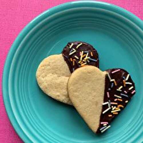 Heart Shaped Keto Shortbread Cookies