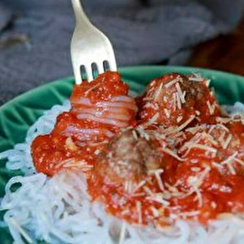 Quick Keto Spaghetti and Meatballs 