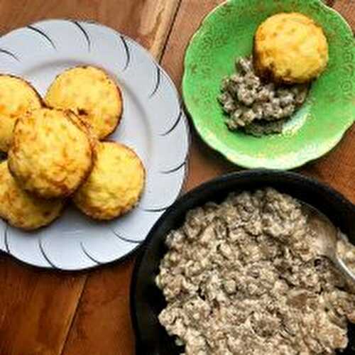 Southern Keto Biscuits and Gravy