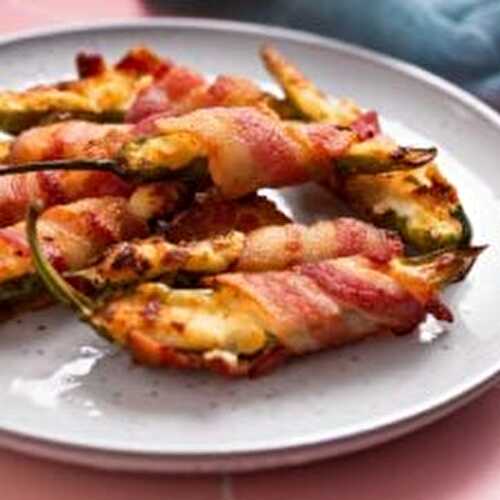 Air Fryer Jalapeño Poppers with Bacon