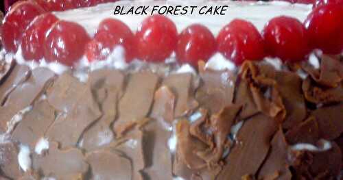 BLACK FOREST CAKE !!!!