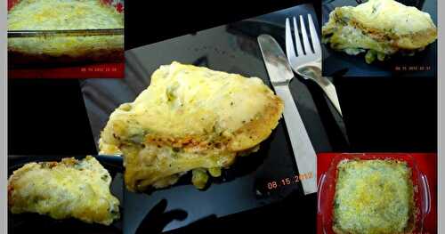 BROCOLI-GREEN PEAS AU GRATIN !!!!!!