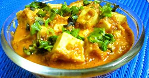EASY & CREAMY PANEER CURRY !!!!