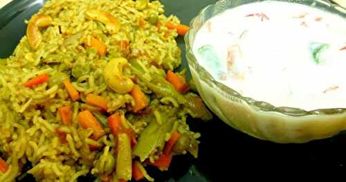 GREEN CHUTNEY PULAO !!!!!