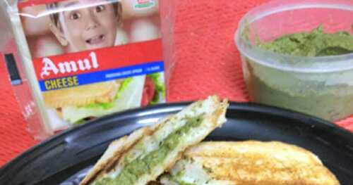 GRILLED MINT CHUTNEY & CHEESE SANDWICH !!!!!!!