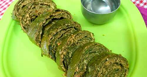 PATHRODE/ STEAMED COLACASSIA LEAF ROLLS !!!!!!!!!