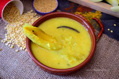 Aam Dal | Tok Dal | Kacha Aam Diye Tok Dal | Bengali Recipe | Green Mango Dal - Rumki's Golden Spoon