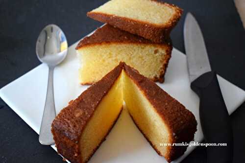 Basic Vanilla Cake (Without Hand Blender) - Rumki's Golden Spoon