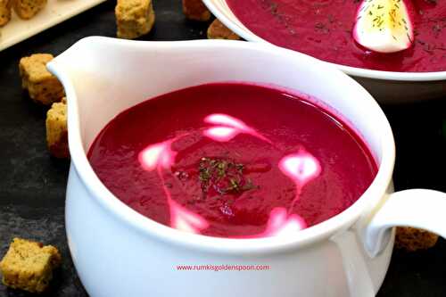Beetroot Soup | Soup Recipe Easy - Rumki's Golden Spoon