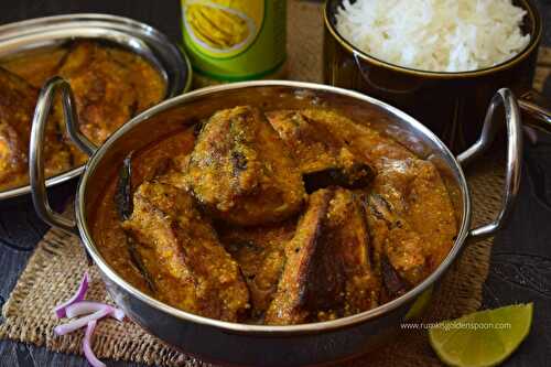 Begun Kasundi | Recipe with kasundi Bengali | Eggplant kasundi | Bengali veg recipe - Rumki's Golden Spoon