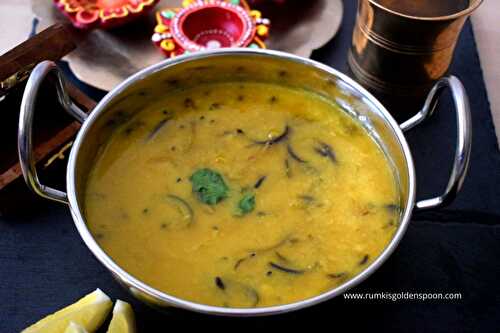 Bengali Matar Dal | Soup with Yellow Split Pea - Rumki's Golden Spoon
