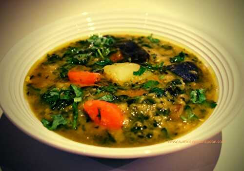 Bengali Style Masoor Dal with Mixed Vegetables | Instant Pot Recipe - Rumki's Golden Spoon