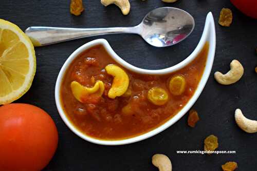 Bengali Tomato Chutney | Mishti Tomato Chutney - Rumki's Golden Spoon