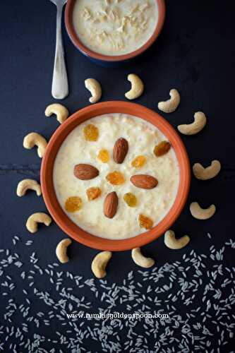 Chaaler Payesh | Chawal Ki Kheer | Indian Rice Pudding - Rumki's Golden Spoon