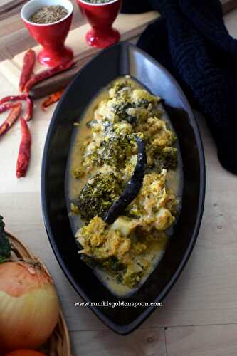 Dahi Broccoli | Broccoli-Yogurt Curry | Indian Curry Recipe - Rumki's Golden Spoon