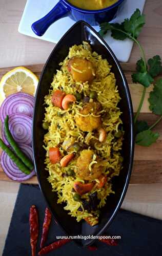 Easy Vegetable Dum Biryani - Rumki's Golden Spoon