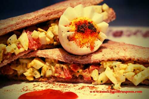 Egg-Tomato Mayo Sandwich - Rumki's Golden Spoon