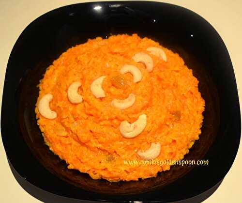Gajar Ka Halwa | Indian Carrot Pudding - Rumki's Golden Spoon