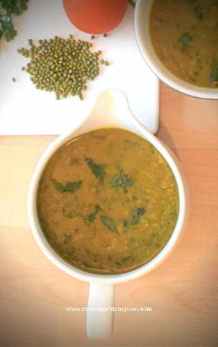 Green Moong Dal Recipe without Onion and Garlic | Sabut Moong dal Recipe - Rumki's Golden Spoon