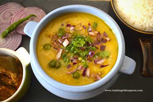 Instant Pot Mushur Dal Sheddo | Boiled Red Lentils Soup - Rumki's Golden Spoon